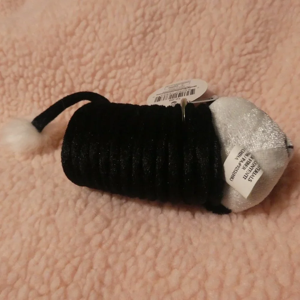 SUPER SOFT SPRING Key Chain | Panda with fluffy tail | BNWT - Picture 4 of 11